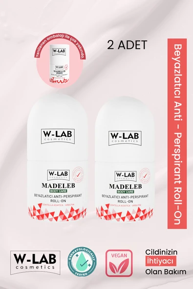 W-Lab Cosmetics Madeleb Roll On 50 ml 2 li Paket ürün görseli 1