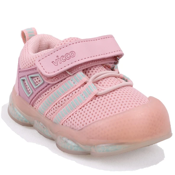 Vicco Orante 346E24Y150 Pembe Işıklı Ortopedik Günlük Kız Çocuk Spor Ayakkabı ürün görseli 1