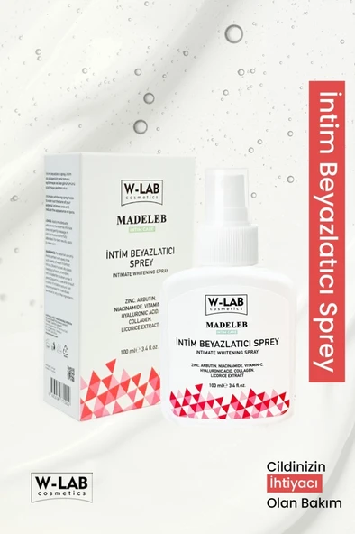 W-Lab Cosmetics İntim Beyazlatıcı Sprey 100 ML ürün görseli 1