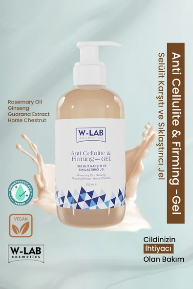 W-Lab Cosmetics Selülit Karşıtı Ve Sıkılaştırıcı Jel 250 ML ürün görseli 1