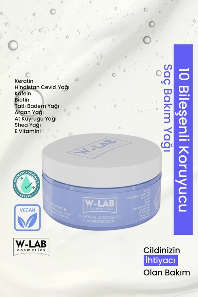 W-Lab Cosmetics 10 Bileşenli Besleyici Koruyucu Saç Bakım Yağı 250 ML ürün görseli 1