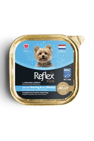 Plus Jöle İçinde Ringa Balığı ve Karidesli Küçük Irk Köpek Konservesi 85gr ürün görseli 1