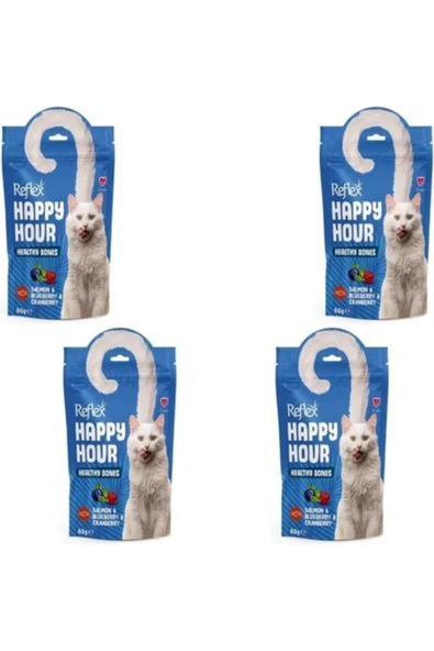 Happy Hour Somon ve Yaban Mersinli Kedi Ödül Maması 60 gr x 4 Adet ürün görseli 1