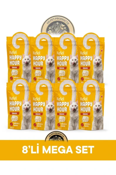 Plus Happy Hour 8'li Kedi Maması Mega Set 7 / 8x60gr ürün görseli 1