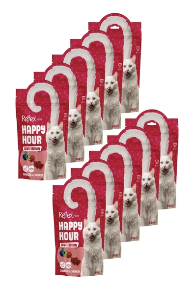 Happy Hour Love Edition Kedi Ödül Maması 10 x 60gr ürün görseli 1