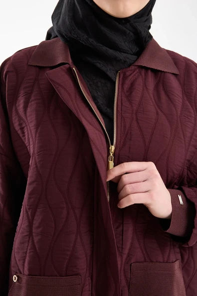 İnvee Strata Kısa Kap 7207 BORDO - Resim 5