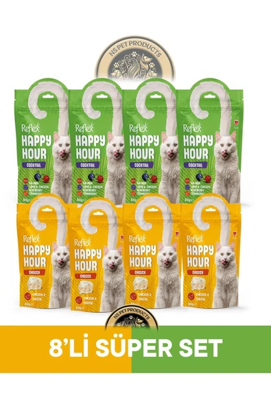 Plus Happy Hour 8'li Kedi Maması Süper Set 4 / 8x60gr ürün görseli 1
