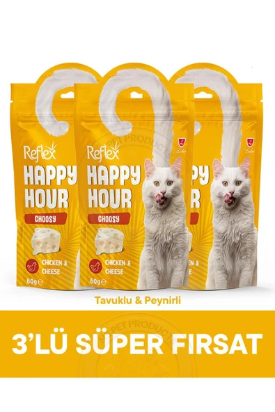 Happy Hour Choosy Seçici Kediler Ödül maması 3lü Fırsat 3x60gr ürün görseli 1