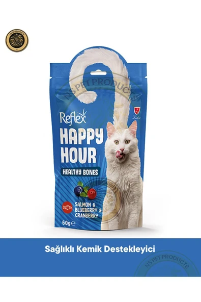 Happy Hour Sağlıklı Kemikler İçin Destekleyici Kedi Ödül Maması 60 gram ürün görseli 1