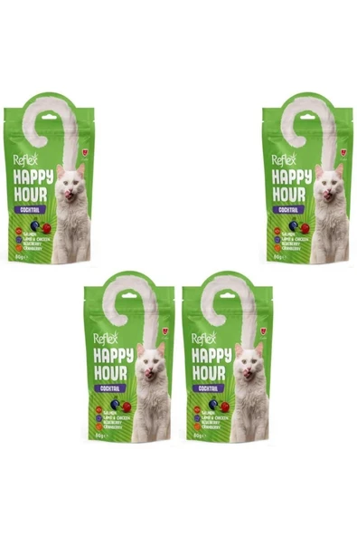 Happy Hour Kuzu, Somon ve Tavuklu Kedi Ödül Maması 60 Gr x 4 Adet ürün görseli 1