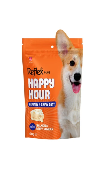 Plus Happy Hour Sağlıklı ve Parlak Tüyler İçin Destekleyici Köpek Ödül Maması 60gr ürün görseli 1