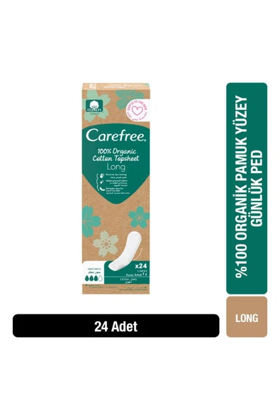 Organic Cotton Topsheet Uzun Günlük Ped 24'lü Paket ürün görseli 1
