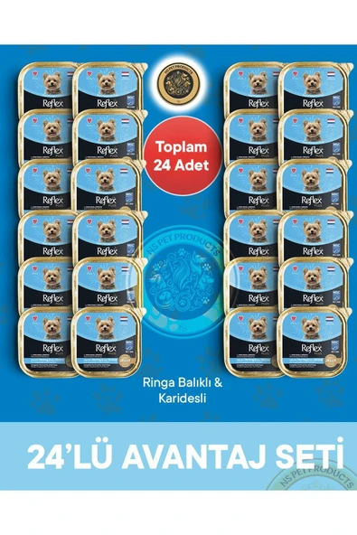 Plus Pate Ringa Balıklı ve MSC Karidesli Mini ve Küçük Irklar için Yetişkin Köpek Maması – 24 ürün görseli 1