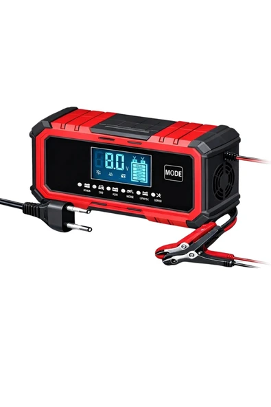 Auhma AOC22 Otomatik Seçim Dijital Ekran 12/24 V Akıllı Akü Şarj ve Onarım Cihazı -12V 15A-24V 8A  ürün görseli 1