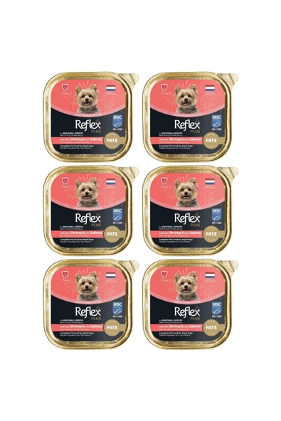 Pate Karidesli ve Somonlu Küçük Irk Köpek Yaş Maması 85gr - 6 Adet ürün görseli 1