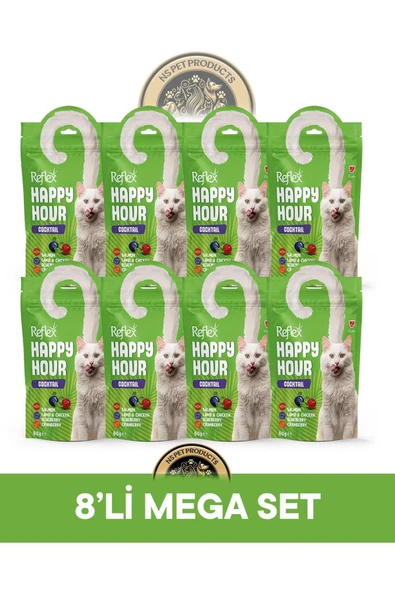 Plus Happy Hour 8'li Kedi Maması Mega Set 6 / 8x60gr ürün görseli 1
