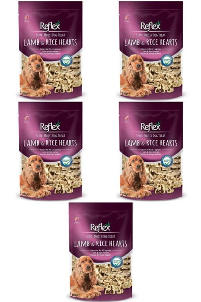 Kuzulu ve Pirinçli Mini Kalpli Yarı Yumuşak Köpek Ödül Maması 150gr - 5 Adet ürün görseli 1