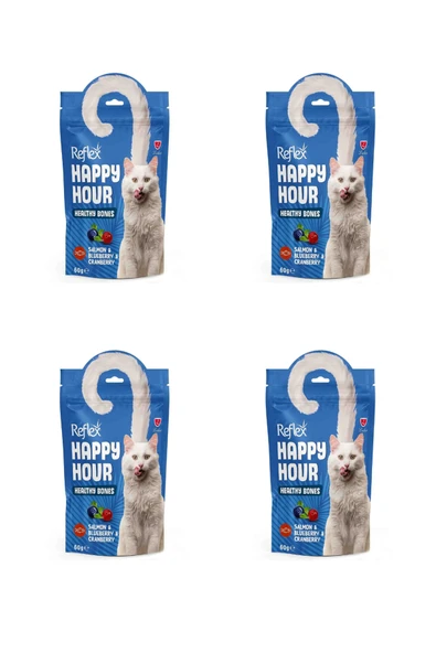 Happy Hour Sağlıklı Kemikleri Destekleyici Kedi Ödül Maması 60gr 4 Adet ürün görseli 1