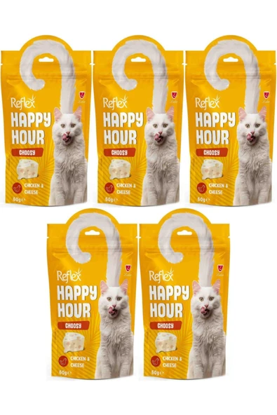Happy Hour Choosy Tavuklu Ve Peynirli Kedi Ödül Maması 60gr - 5 Adet ürün görseli 1