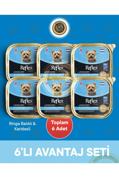 Plus Pate Ringa Balıklı ve MSC Karidesli Mini ve Küçük Irklar için Yetişkin Köpek Maması – 6 ürün görseli 1