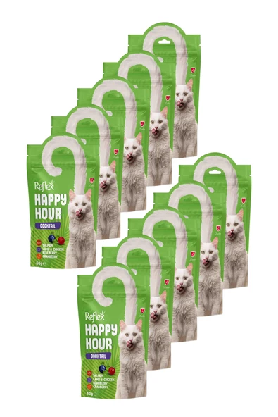Happy Hour Kokteyl Kedi Ödül Maması 10 x 60gr ürün görseli 1