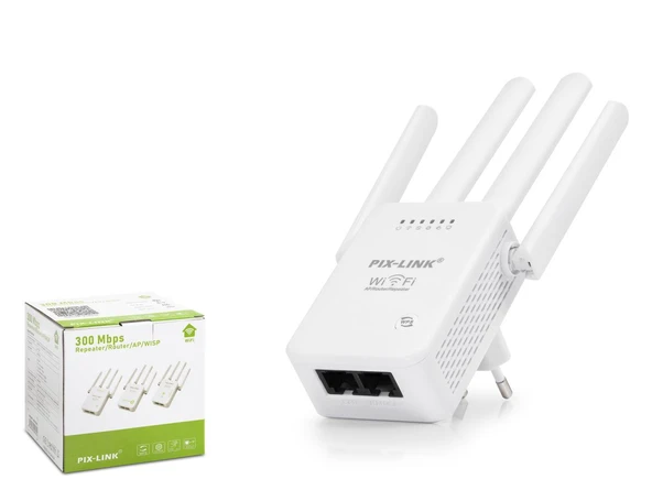 Wifi Repeater / Router / Ap 300 Mbps - Beyaz LV-WR47D4Q ürün görseli 1