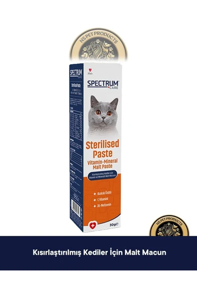 Care Kısırlaştırılmış Kediler İçin Vitaminli Malt Paste - Kedi Malt Macunu 30 gr ürün görseli 1