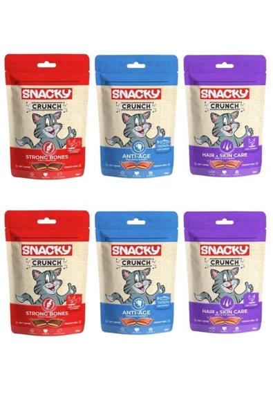 Crunch Kedi Ödül Maması Karışık 60 gr X 6 Adet ürün görseli 1