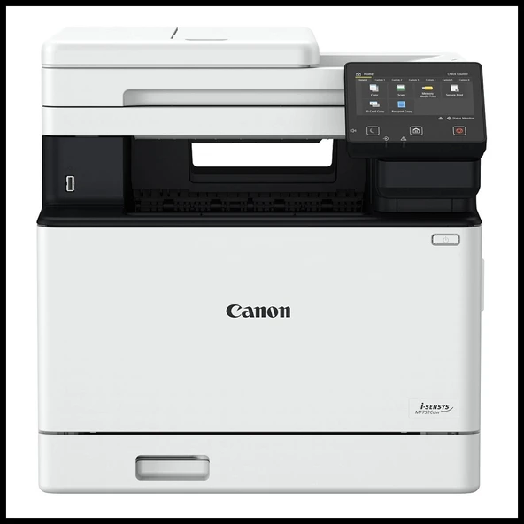 CANON i-SENSYS MF752CDW, Renkli Lazer Yazıcı,  Tarayıcı, Fotokopi, Wifi, Lan, Duplex, ORİJİNAL TONERLİ ürün görseli 1