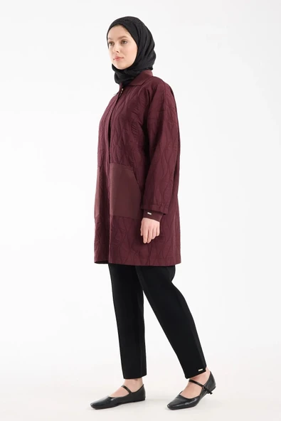 İnvee Strata Kısa Kap 7207 BORDO - Resim 4