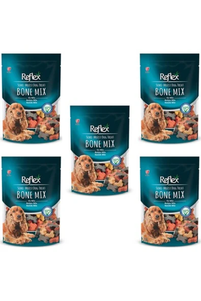 Semi Moist Kemik Mix Köpek Ödül Maması 150 gr 5 Adet ürün görseli 1