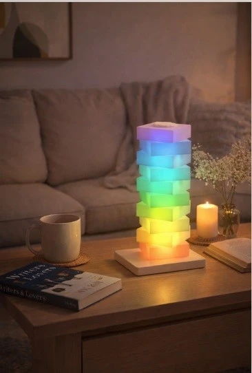 Led Tower – DIY Assembly Night Light | 360° RGB Ambiyans Aydınlatması ürün görseli 1