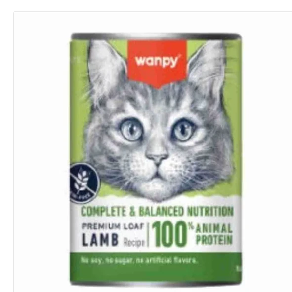 Wanpy Tahılsız %100 Gerçek Et Ton Balıklı Kedi Konservesi 375 gr ürün görseli 1