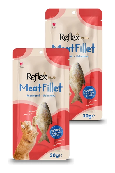 Meat Fillet Yetişkin Kediler için Ödül Maması Uskumru 30 Gr İkili Paket ürün görseli 1