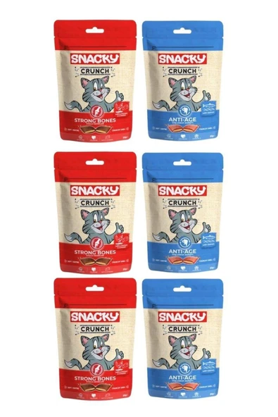 Crunch Kedi Ödül Maması Karışık 60 gr X 6 Adet ürün görseli 1