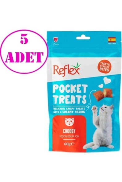 Pocket Treats Seçici Yetişkin Kedi Ödül Maması 60 gr 5 Adet CB10884 ürün görseli 1