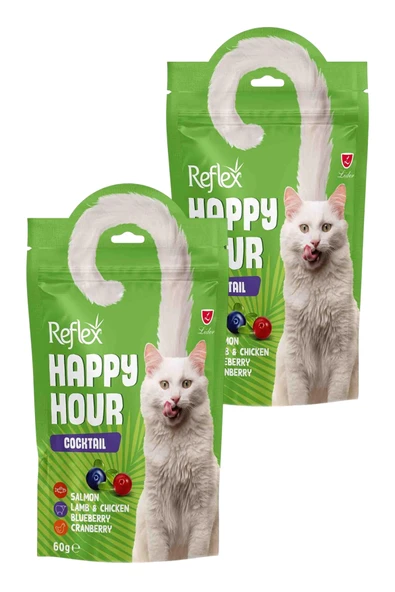 Happy Hour Kokteyl Kedi Ödül Maması 2 x 60gr ürün görseli 1