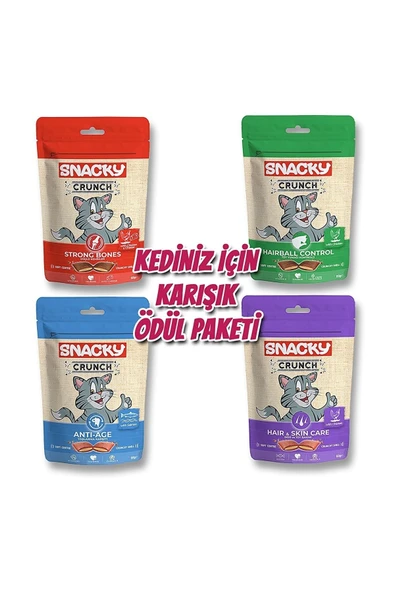 Crunch Kedi Ödül Seti Eklem Sağlığı Deri Tüy Sağlığı Tüy Yumağı Kontrolü Yaşlanma Karşıtı ürün görseli 1
