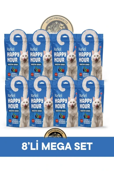 Plus Happy Hour 8'li Kedi Maması Mega Set 4 / 8x60gr ürün görseli 1