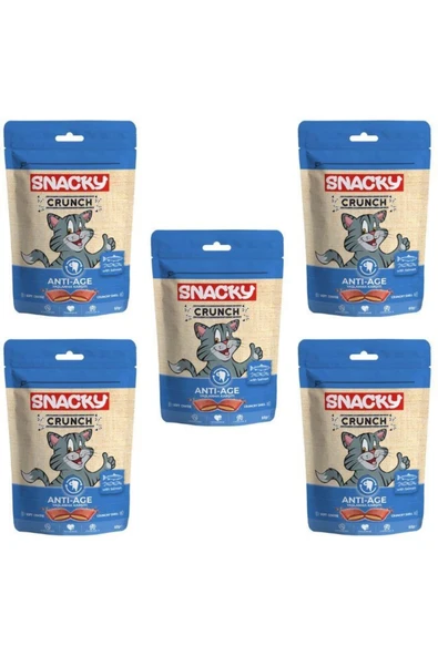 Crunch Anti-age Yaşlanma Karşıtı Somonlu Kedi Ödül Maması 60grx5 Adet ürün görseli 1