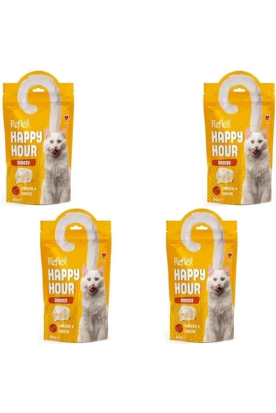 Happy Hour Tavuklu Peynirli Kedi Ödül Maması 60 Gr x 4 Adet ürün görseli 1