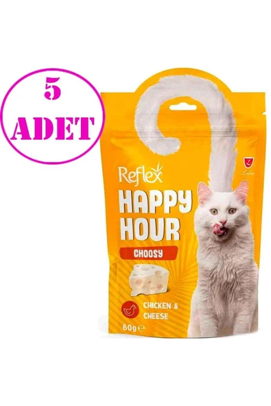 Happy Hour Choosy Tavuklu Ve Peynirli Kedi Ödül Maması 60 gr 5 Ad ürün görseli 1
