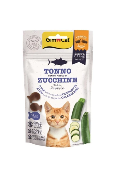 Crunchy Snacks Ton Balıklı ve Kabaklı Tahılsız Kedi Ödül Maması 1 Adet 50 Gr -V1 ürün görseli 1