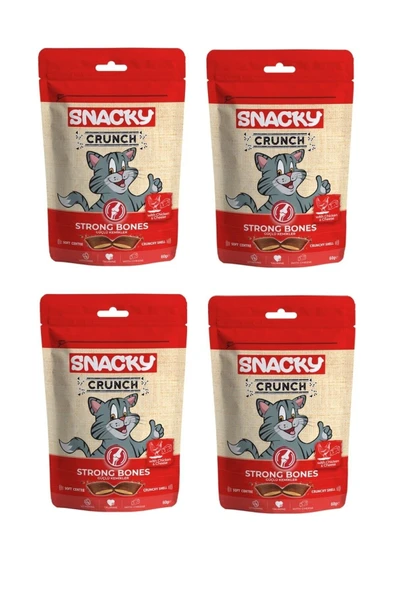 Crunch Kedi Ödülü Tavuk & Peynirli Strong Bones 60 gr X 4 Adet ürün görseli 1