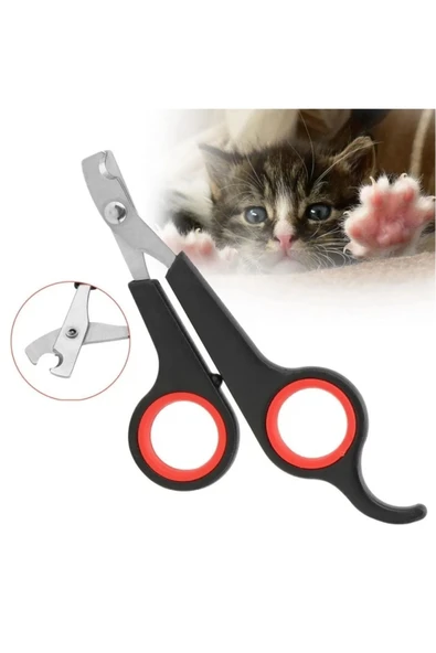 Paslanmaz Çelik Profesyonel Kedi Tırnak Makası – Hassas Kesim Güvenli Kullanım Pratik ürün görseli 1