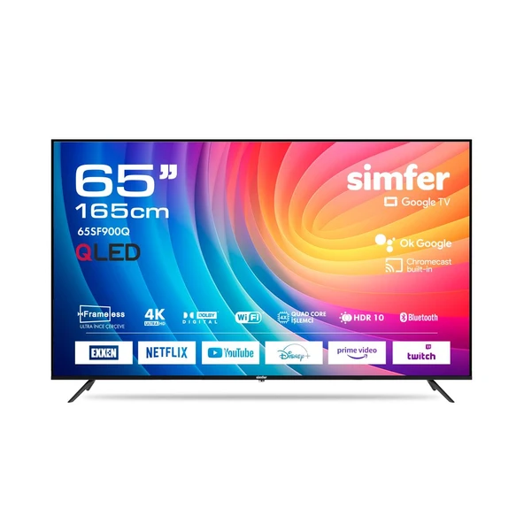 Smfer 65SF900Q 165 Ekran 65" Ultra HD Google QLED Tv ürün görseli 1