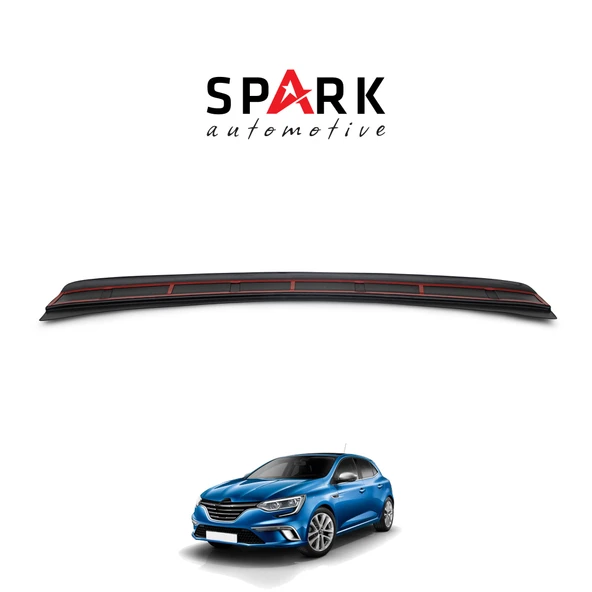 Renault Megane 4 2016- Yılı ve Sonrası Uyumlu Arka Tampon Eşiği Mat ürün görseli 1