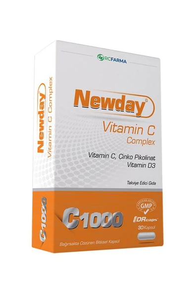 Newday Vitamin C Complex 30 Kapsül ürün görseli 1