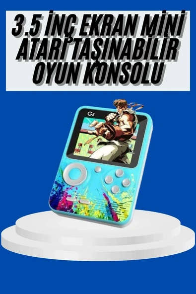 Çocuklara Özel 4k Hd Retro Oyun Konsol El Atari Taşınabilir 500 Oyunlu ürün görseli 1