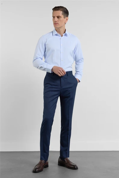 Lacivert Yan Cep Slim Fit Esnek Classic Pantolon 1003255175 ürün görseli 1